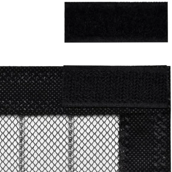 Insektnet til dør med magneter - 2 stk. | Farve: Sort | Størrelse: 200x80 cm