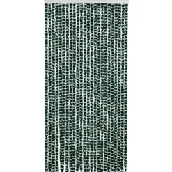 Insektsdraperi i chenille - Skydd mot insekter | Färg: Grön/Vit | Storlek: 100x220 cm