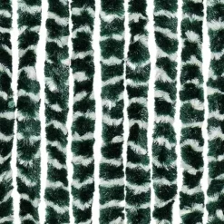 Insektsdraperi i chenille - Skydd mot insekter | Färg: Grön/Vit | Storlek: 100x220 cm