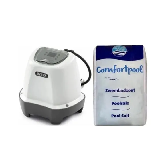 Intex - Saltvandssystem 26662GS & Svømmebassin Salt 20 kg