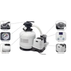 Intex - Sandfilterpumpe 5700 L/u & Filterzand 75 kg
