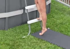 INTEX - swimmingpoolfliser - puslespilsmåtte - 50x50 cm - 8 stykker - grå