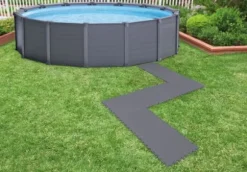 INTEX - swimmingpoolfliser - puslespilsmåtte - 50x50 cm - 8 stykker - grå