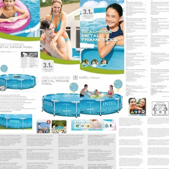 INTEX Beachside Metal Frame pool 305x76 cm