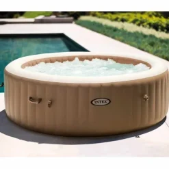INTEX boblebad med massagefunktion PureSpa 216x71 cm 6 pers. rund