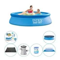 Intex Easy Set Rund 244x61 cm - Pool plus tilbehør