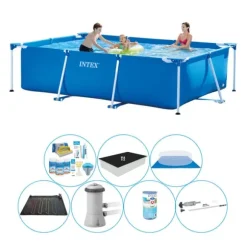 Intex Frame Pool Rektangulær 300x200x75 cm - Pool Super Sæt