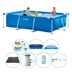 Intex Frame Pool Rektangulær 300x200x75 cm - Pool Deal