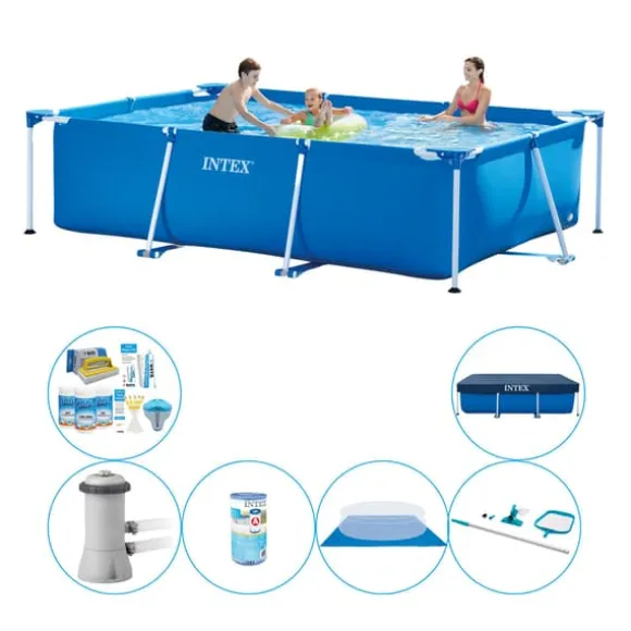 Intex Frame Pool Svømmebassin - 300 x 200 x 75 cm - Med tilbehør