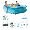 Intex Metalramme Rund Strand 305x76 cm - 7 stk - Poolpakke
