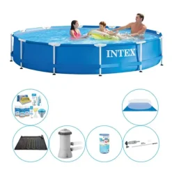 Intex Metalramme Rund 366x76 cm - 7 stk - Pool Deal