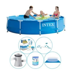 Intex Metalramme Rund 305x76 cm - 6 stk - Pool med tilbehør
