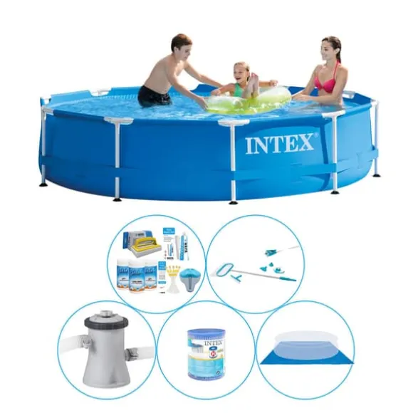 Intex Metalramme Rund 305x76 cm - 6 stk - Pool med tilbehør