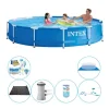 Intex Metalramme Rund 366x76 cm - 7 stk - Poolsæt