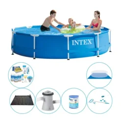 Intex Metalramme Rund 305x76 cm - 7 stk - Poolsæt