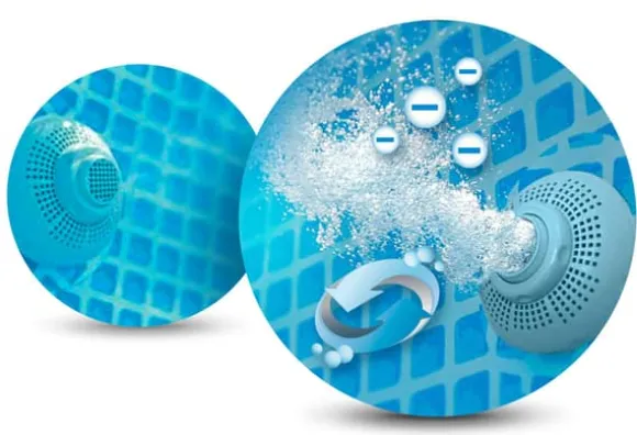 Intex overjordisk pool - 366x76cm - filterpumpe & tilbehør - grå