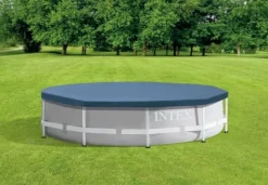 Intex Pooloverdækning med ramme 305 cm #28030