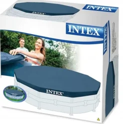 Intex Pooloverdækning med ramme 305 cm #28030