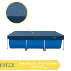 Intex presenning rektangulært stel 300x200 cm - 28038