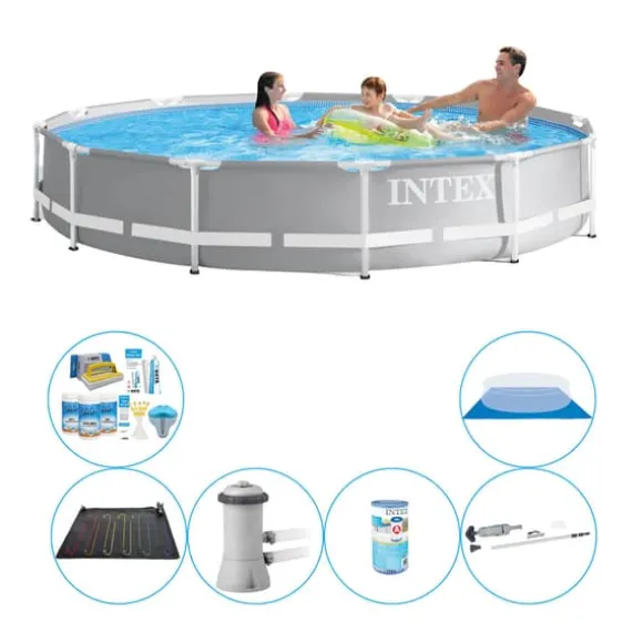 Intex Prisme Ramme Rund 366x76 cm - 7 stk - Pool Deal