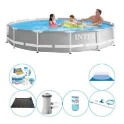 Intex Prisme Ramme Rund 366x76 cm - 7 stk - Poolpakke
