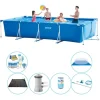 Intex ramme pool rektangulær 450x220x84 cm - 7 stk - Pool pakke