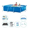 Intex ramme pool rektangulær 220x150x60 cm - 7 stk - Pool sæt