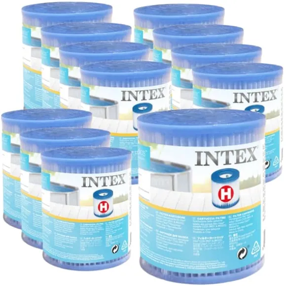 Intex Round Frame Swimming Pool - 305 x 76 cm - Blå - Inklusive Tilbehør CB15