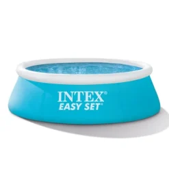 Intex rund oppustelig let sæt swimmingpool - 183 x 51 cm - blå - inkluderet tilbehør CB79