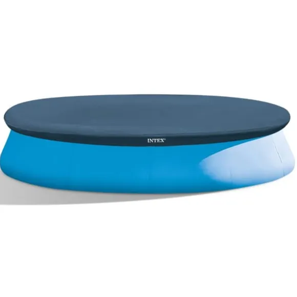 Intex rund oppustelig let sæt swimmingpool - 396 x 84 cm - Blå - Inkluderet tilbehør CB6