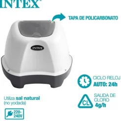 Intex Saltchlorinator Til Pools Op Til 17 M³ Hvid