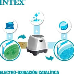 Intex Saltchlorinator Til Pools Op Til 17 M³ Hvid