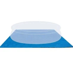 INTEX Selvbærende Poolmåtte - 472 x 472 cm - Tykkelse 0,13 mm - Blå