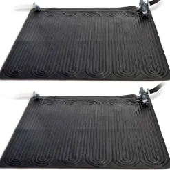 INTEX solvarmere til pool 2 stk. 1,2x1,2 m PVC sort 28685