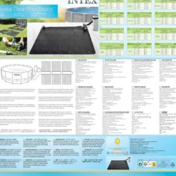 INTEX solvarmere til pool 2 stk. 1,2x1,2 m PVC sort 28685