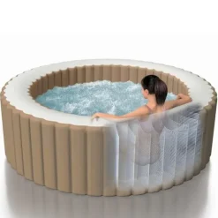 INTEX spabad med massagefunktion PureSpa 196x71 cm rund
