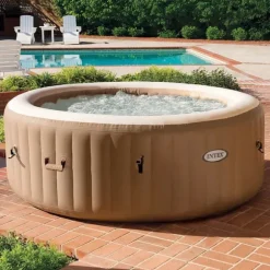 INTEX spabad med massagefunktion PureSpa 196x71 cm rund