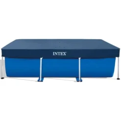 Intex svømmebassin med rektangulær ramme - 300 x 200 x 75 cm - Blå - Inkluderet tilbehør A201