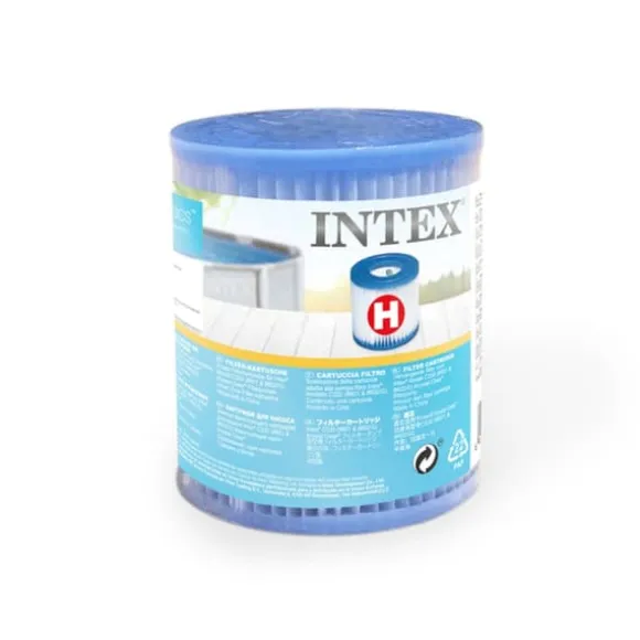 Intex svømmebassin med rektangulær ramme - 300 x 200 x 75 cm - Blå - Inkluderet tilbehør A200