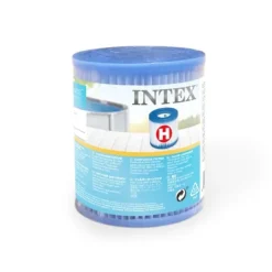 Intex svømmebassin med rektangulær ramme - 300 x 200 x 75 cm - Blå - Inkluderet tilbehør A154