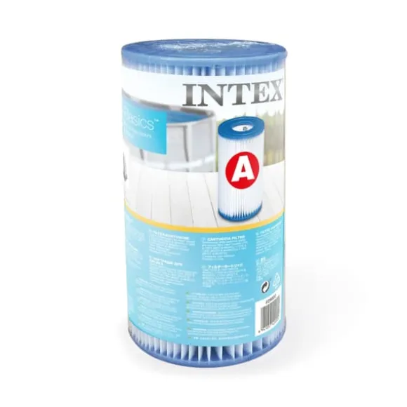 Intex svømmebassin med rektangulær ramme - 450 x 220 x 84 cm - Blå - Inkluderet tilbehør A268