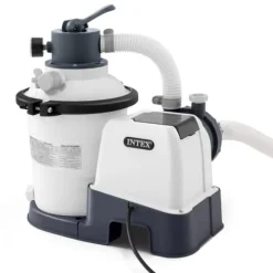 Intex svømmebassin med rektangulær ramme - 450 x 220 x 84 cm - Blå - Inkluderet tilbehør CB72