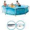 Intex Svømmebassin Metalramme 305x76 cm - Svømmebassinpakke