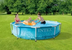 Intex Svømmebassin Metalramme 305x76 cm - Svømmebassinpakke