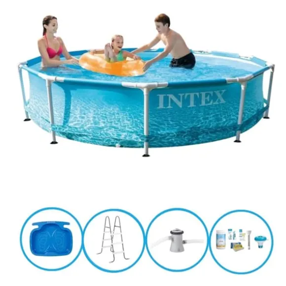 Intex Svømmebassin Metalramme - Svømmebassin Deal - 305x76 cm