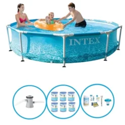 Intex Svømmebassin Metalramme 305x76 cm - Svømmebassinbundt