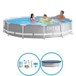 Intex Svømmebassin Prisme Stel 366x76 cm - Svømmebassinpakke