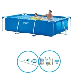 Intex Svømmebassin Rektangulær Stel 260x160x65 cm - Svømmebassinsæt
