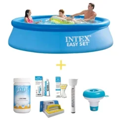 Intex swimmingpool - Nemt sæt - 305 x 76 cm - Inklusiv WAYS vedligeholdelsespakke
