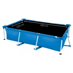 Intex swimmingpool - Rammebassin - 450 x 220 x 84 cm - Inklusiv solsejl, filterpumpe og filter